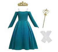 Lito Angels Fille Robe Aventurière Verte avec Accessoires, Taille 4-5 ans