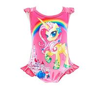 Lito Angels Maillot de Bain Licorne My Little Pony 1 Piece Une Pièce pour Enfant Fille, Style C - Rose Vif, Taille 8-9 Ans