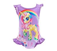 Lito Angels Maillot de Bain Licorne My Little Pony 1 Piece Une Pièce pour Enfant Fille, Style C - Violet, Taille 5-6 Ans