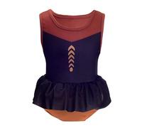 Lito Angels Maillot de Bain Princesse Anna 1 Piece pour Enfant Fille Taille 2 Ans, Noir et Marron