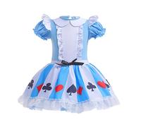 Lito Angels Robe Ballet de Danse Alice au Pays des Merveilles pour Enfant Fille, Déguisement Ballerine Justaucorps Danseuse Tutu Taille 3-4 Ans