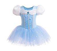 Lito Angels Robe Ballet de Danse Princesse Cendrillon pour Enfant Fille, Déguisement Ballerine Justaucorps Tutu Taille 7-8 ans (Numéro d'étiquette 140)