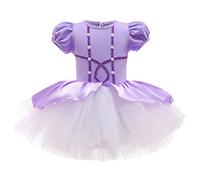 Lito Angels Robe de Ballet Princesse Sofia Tutu pour Enfants Filles, Justaucorps de Costume de Danse Ballerine, Taille 2-3 Ans, Violet