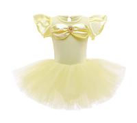 Lito Angels Robe de Ballet Princesse Tutu pour Enfants Filles, Justaucorps de Costume de Danse Ballerine, Taille 2-3 Ans, Jaune