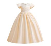 Lito Angels Robe Demoiselle d'honneur Ceremonie Mariage Noël pour Enfant Filles Taille 6 Ans, Champagne
