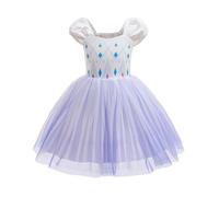 Lito Angels Robe Princesse Elsa en Tulle pour Bébé Fille Blanc pour Deguisement Anniversaire Fête de Noël Carnaval 18-24 Mois Taille 92