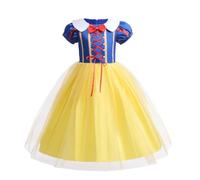 Lito Angels Robe Princesse Fille avec Cape, 2-10 Ans | Cape fluide, manches bouffantes, col montant, jupe en tulle, Halloween, Carnaval, Anniversaire
