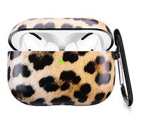 LitoDream Coque pour Airpods Pro - Motif léopard mignon pour Airpods 3 - Coque de protection rigide portable et résistante aux chocs pour femmes, filles et hommes avec porte-clés pour Airpods 3 - Étui