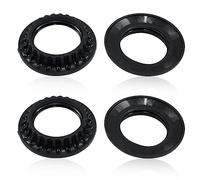 Litoexpe Lot de 4 anneaux de collier pour abat-jour E26, bague de douille noire, réducteur fileté 32 mm