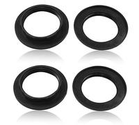 Litoexpe Lot de 4 bagues de collier pour abat-jour E27, bague de douille de lumière noire, remplacement de douille de verrouillage pour support de lampe de base standard, diamètre intérieur 40 mm