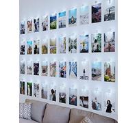 litogo Guirlande Photo, Guirlande Lumineuse Chambre 10M 100LED Guirlande Led Photo Batterie Alimenté Porte photos Avec 60 Photo Clips Decoration Interieur Chambre pour Accroche Photo - Blanc Froid
