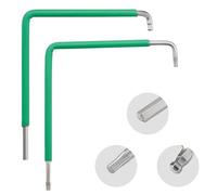 Litorange Lot de 2 outils de réglage de fenêtre/porte avec film thermorétractable, Torx 15, hexagonal 4 mm et tête sphérique de 4 mm, clé de réglage, outils de montage de fenêtre