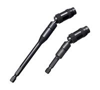 Litorange Lot de 2 porte-forets pivotants magnétiques de 6,35 mm, porte-embout hexagonal pivotant à 20 degrés, support d'embout de tournevis pour les espaces étroits ou les coins