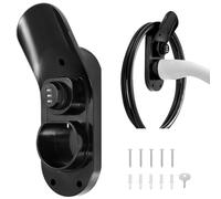 Litorange Support de câble de chargeur de type 2 EV, serrure à combinaison mécanique avec mot de passe réglable, support mural pour voiture électrique avec prises IEC 62196-2, protection antivol pour
