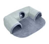 Lits de Chat Pliables - Coussin de Compagnie Doux, nid de Chat Portable | Mat de Couchage Pliable pour Chats intérieurs, Coussin de Tissu Lavable Confortable, Maison de lit légère de Voyage, Chair de