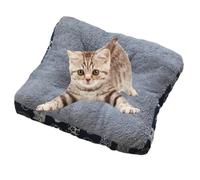 Lits de chat pour chats intérieurs,Peluche douce de sommeil d'hiver pour animaux de compagnie avec antidérapant | Tapis d'hiver pour chien pour salon, chambre, studio