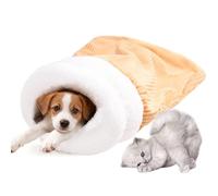 Lits de chats, grotte de chiot, lit de nid pour bébé, confort confortable avec isolation en peluche, coussin pour animaux de compagnie pour temps froid, intérieur d'hiver, salon, chambre, appartement,