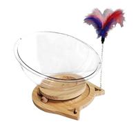 Lits de grotte pour chats d'intérieur, lit pour chat de vaisseau spatial - Maisons pour chats Lit pour chat vaisseau spatial Hamacs transparents pour chats - Vaisseau spatial transparent pour chat, ni