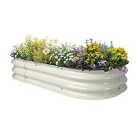 Lits de Jardin Surélevés Galvanisés Emboîtables, Jardinières de Jardin Modulaires Emboîtables Au Niveau Du Sol, Conception Modulaire À Faire Soi-même