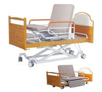 Lits d'hôpital électriques à 5 Fonctions, Lits médicaux pour la Maison avec Fonction de Rotation à 90°, dispositifs d'aide aux Soins Infirmiers avec Roues silencieuses jusqu'à 240 kg