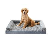 Lits for chiens en mousse imperméable for grands chiens Canapé for chien durable Le lit for animaux de compagnie Housse amovible lavable avec fermeture éclair et traversin inférieur antidérapant(L)