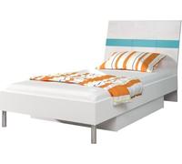 Lits Lit d'enfant Lit de chambre d'enfant Meubles en bois Turquoise Haute brillance Nouveau