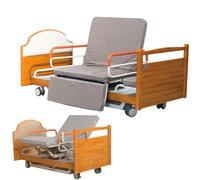 Lits médicaux électriques 10 Fonctions pour la Maison, Lits d'hôpital relevables réglables avec Fonction de Rotation, Coussin d'aide aux Soins Infirmiers Roues silencieuses
