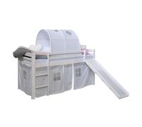 Lits mi-haut 90x200 cm avec toboggan matelas