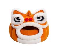 Lits Mignons Pour Animaux De Compagnie À Tête De Lion, Multifonctionnels, 40x32 Cm, Lit Pour Chat Lion, Lit Tunnel Pour Animaux De Compagnie, Léger, Pour L'hiver, Dormir, À L'extérieur, À La Maison, E