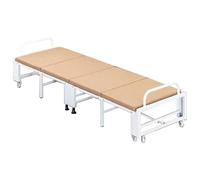 Lits pliants pour adultes avec matelas, lit pliant portable avec matelas, lit d'appoint pliable pour adultes, lit d'appoint pliable pour la maison, le bureau (gris, 200 x 80 x 30 cm)