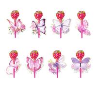 Lits Porte-Papillons Matrices, Carte en Papier pour Sucette | Auk Coloré - 8x Pochoirs Papillon, Décoration De Cartes Albums en Papier Pour Les Fêtes D'Anniversaire, Fêtes De Mon