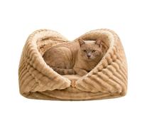 Lits Pour Chats D'hiver, Dormir Dans La Grotte Chaude Lit Pour Chatons Lavable Pour Intérieur, Épaississement Pliant Pour Calmer Les Voyages Pour Animaux En Plein Air Hiver, Petits Chiens
