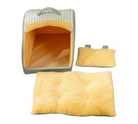 Lits pour Chats en Forme De Caverne,Confortable Partiellement Fermé Résistant Au Vent Niche - Maison pour Chat D'Intérieur,pour Extérieur, Hiver, Dehors, Maison, Voyage, Chambre, Balcon