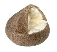 Lits pour Chats Lit pour Chat Lit pour Animaux de Compagnie pour Chats d'intérieur Grande Grotte Lit pour Chien Lavable Antidérapant Nid pour Chat Pod Coupe-Vent Lit de nidification pour Chat,