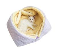 Lits pour chats | Tapis pliable épais chaud | Lit d'intérieur pour chat | Pour chaton, chiot, petit chien, animal de voyage, hiver