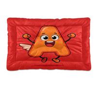 Lits pour chien motif lettre A ailée - Lavable - Doux et antidérapant - Pour chiens de petite, moyenne et grande taille - 91,4 x 61 cm