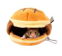 Lits pour petits animaux | Lit en forme de hamburger pour petit animal de compagnie, nid d'hiver - pour gerbille chinchilla hérisson, hamster, guinée dormant se reposant par temps froid