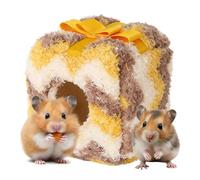 Lits pour petits animaux | Nid mignon et fermé en peluche pour hamster - pour furet, souris, oiseaux, hérisson, ours doré, écureuil, maison, salon, intérieur ou extérieur