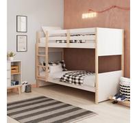 Lits Superposés 2 Couchages - Gain De Place - Gamme Clémence Blanc 90X190