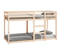 Lits Superposés 2 Places 75x190 Cm Bois Pin Massif Naturel Marron