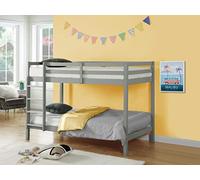 Lits superposés ANICET II - 2 x 90 x 190cm - Pin Massif - Gris