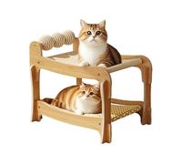 Lits Superposés Chats Hamac pour Chat Surélevé à Double Couche Respirant en | Lit Griffoir pour Chat Adapté à la Maison au Dortoir au Balcon à la Chambre et au Salon