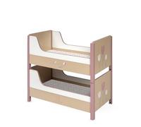 Lits Superposés Convertible en Bois pour Poupées Tulipe avec Matelas DeCuevas 54274