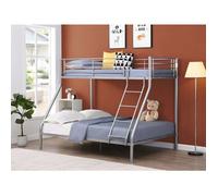 Lits superposés ELEVATIO IV - 90 et 140 x 190 cm - Acier - Argent