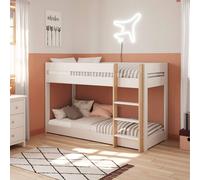 Lits Superposés Montessori - Gamme Laura Blanc 90X190