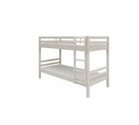 Lits superposés séparables enfant - 2x90x200 cm - Pin massif blanc - Sommiers inclus - ANDO