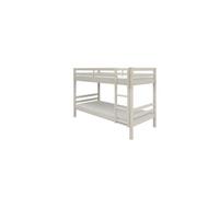 Lits superposés séparables enfant - 2x90x200 cm - Pin massif blanc - Sommiers inclus - ANDO