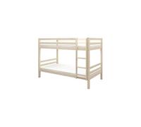 Lits superposés séparables enfant - 2x90x200 cm - Pin massif naturel - Sommier inclus - ANDO
