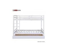 Lits Superposs Simple Blancs 90x200cm Avec Tiroir De Rangement