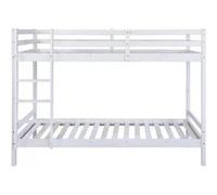 Homestyle4u Lit pour Enfant en pin Massif de 90 cm - Blanc - Taille Unique